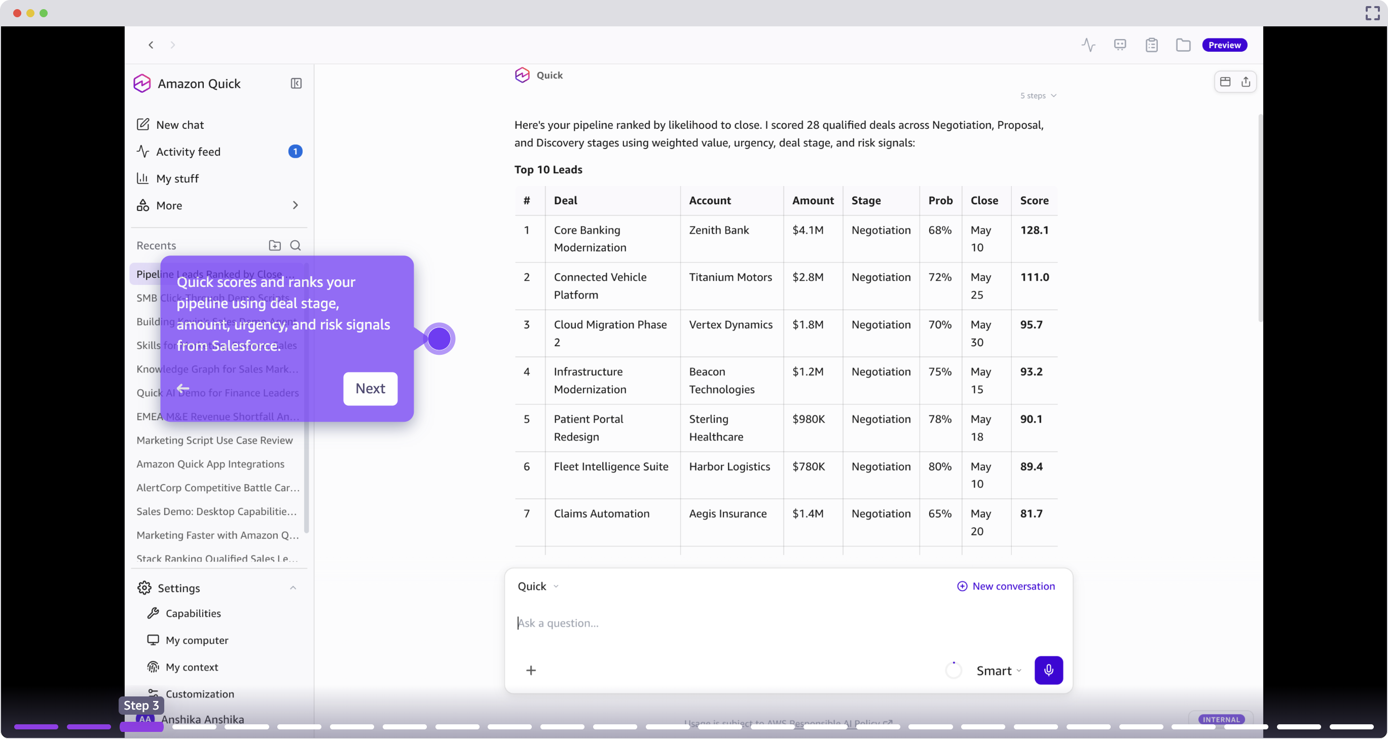 Transform your sales organization with Amazon Quick: your new agentic AI teammate